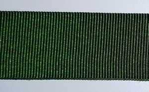 Ribsband/Gross Grain 25mm x 0.5mm, Olijfgroen, 20 m